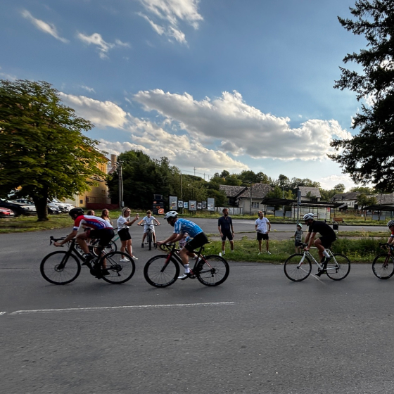 Krupinská cyklistická liga - prejazd cyklistov