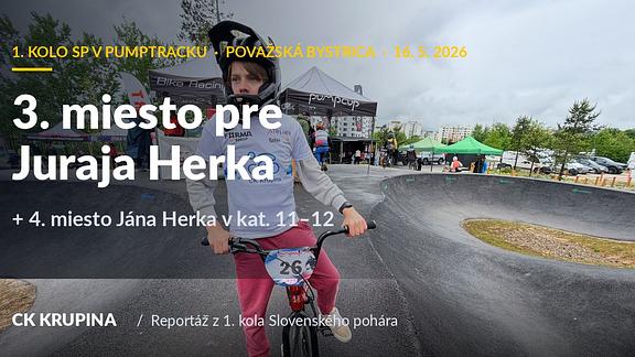 3. miesto pre Juraja Herka v Považskej Bystrici (pumptrack)